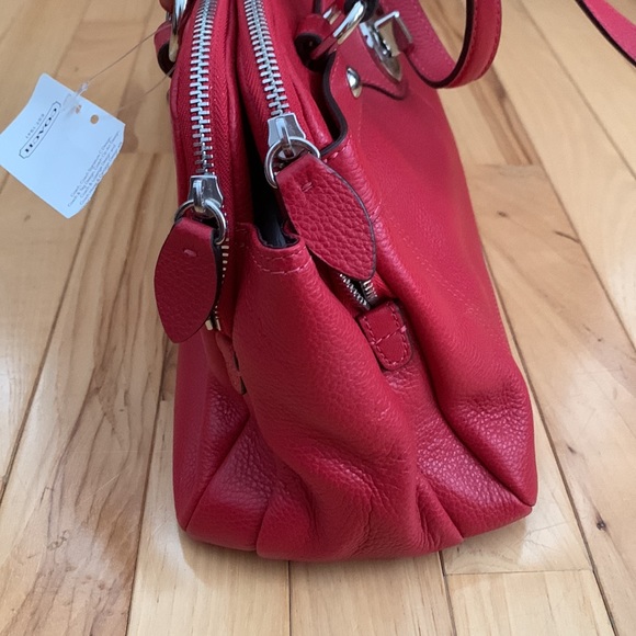 Coach red satchel handbag - Picture 5 of 16